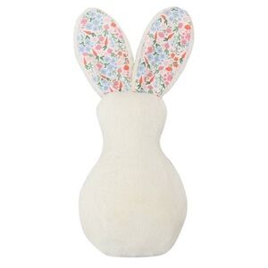 Floral Ear Bunny Plush throw pillow